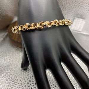 Gold & Silver Twisted Bangle Bracelet